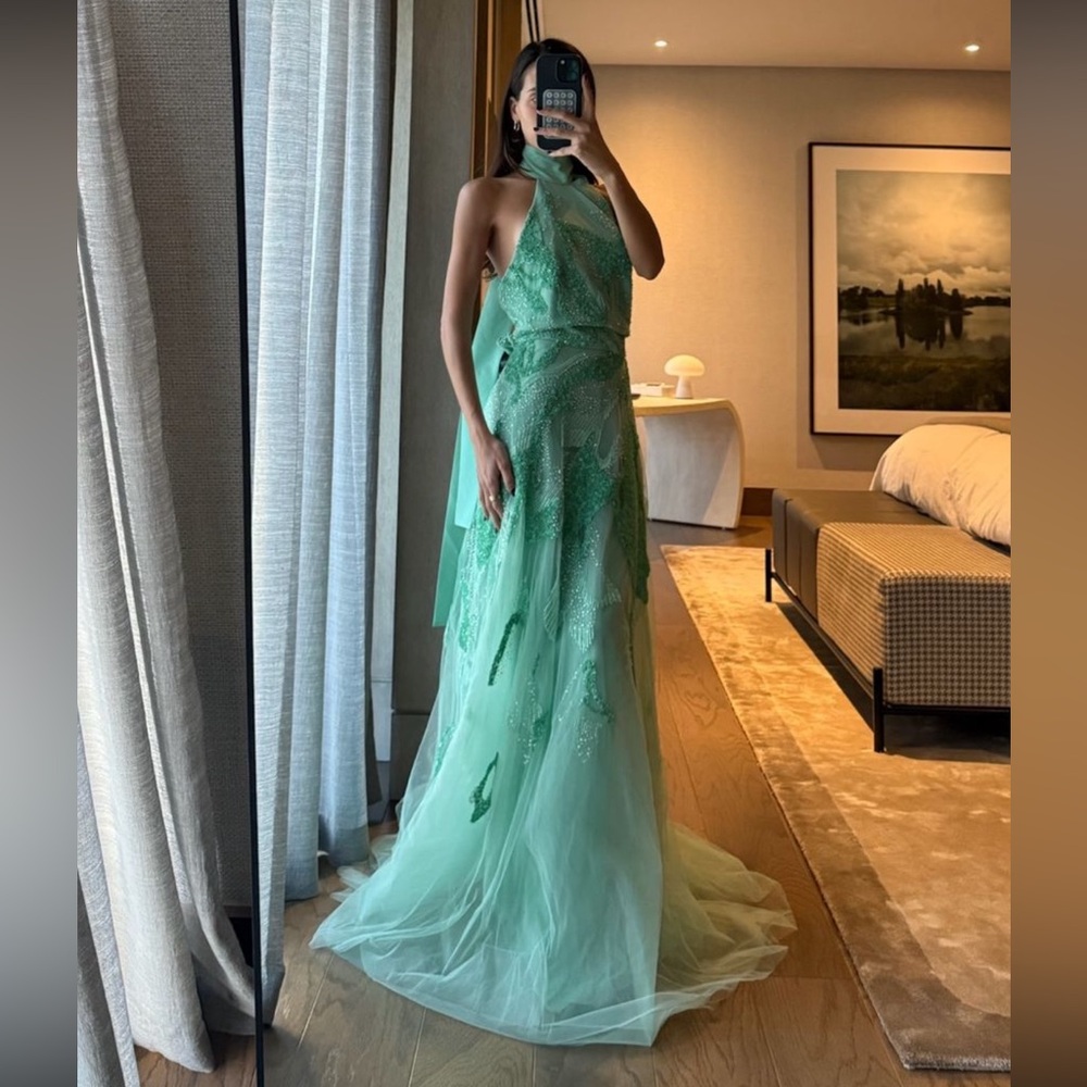 Elie Saab Halter Evening Gown - Picture 2 of 5